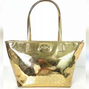 ♠️kate spade -Shiny Gold Shoulder Bag